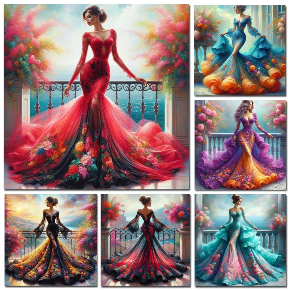 DIY Obraz Diamentowy Kobieta w – Photo Mosaic Print recenzja i cena