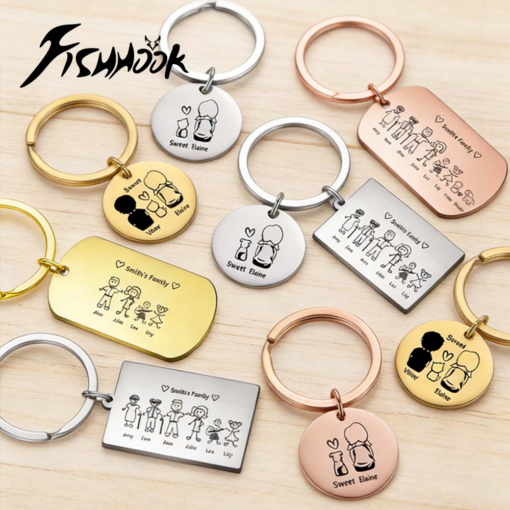 Personalizowany brelok rodzinn – Initial Ring Custom recenzja i cena
